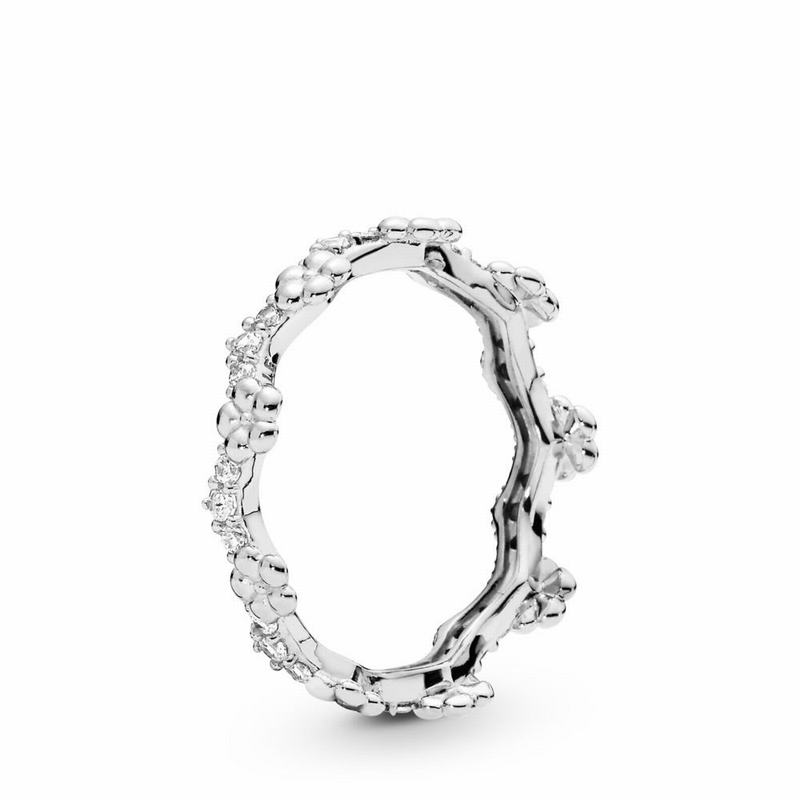 Pandora Flower Crown Stackable Ring Silver Egypt HW2684731